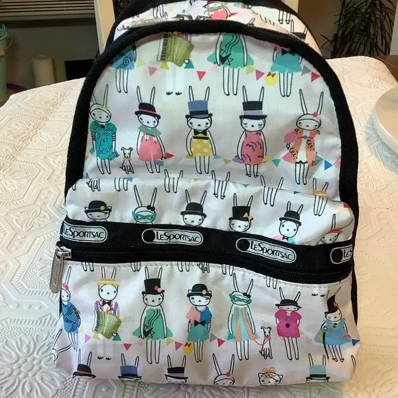 LeSportsac “VAUDEVILLE” Limited Edition Exclusive Fifi Lapin Small Backpack EUC - Picture 4 of 12